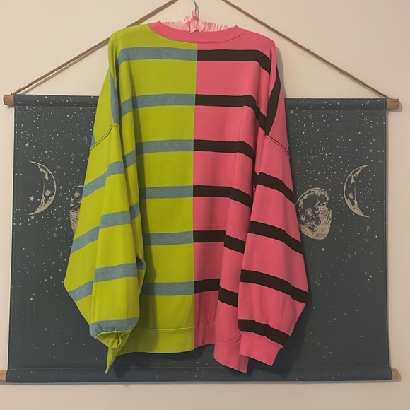 🌙FREE PEOPLE Uptown Stripe Pullover / Aurora Combo🌙 - Picture 10 of 11